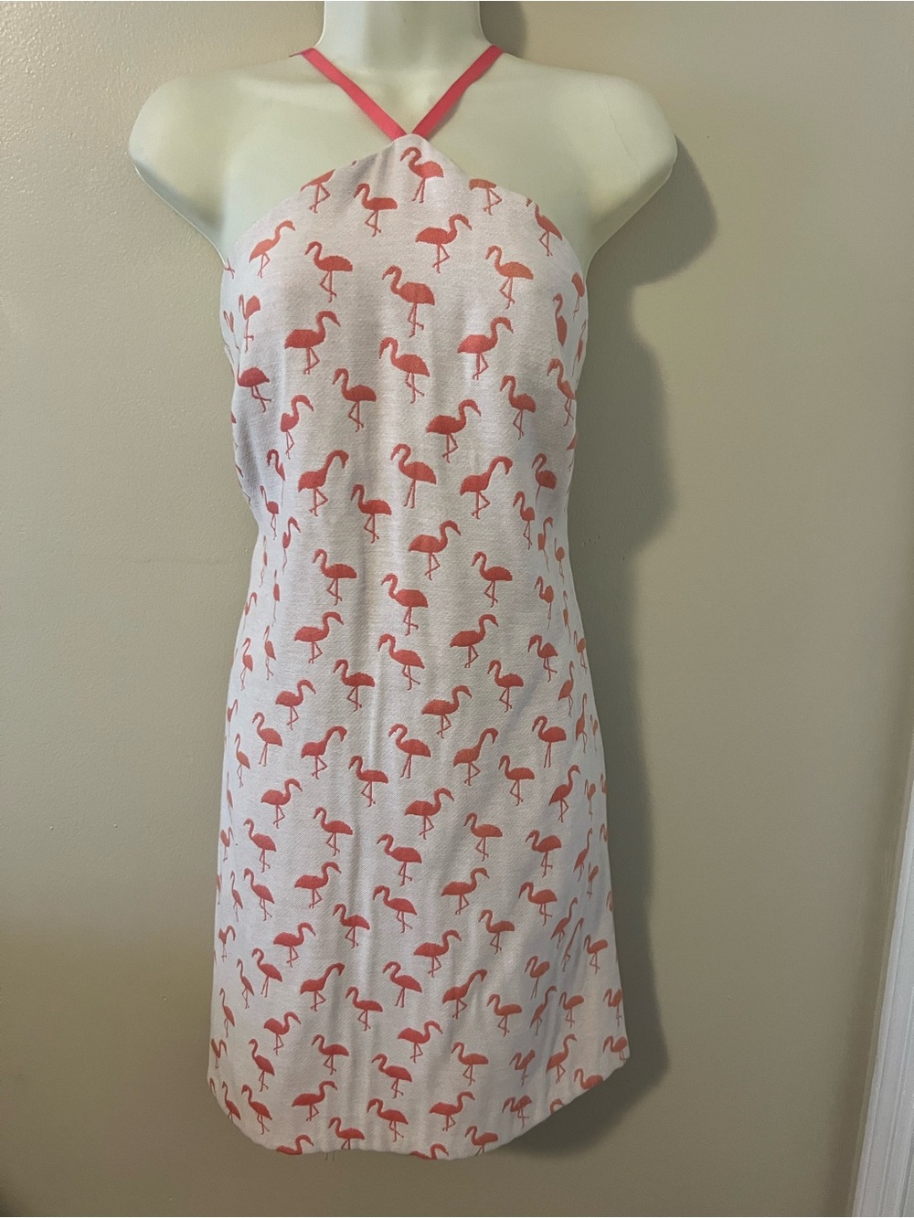 Adorable flamingo strappy dress